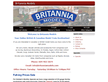 Tablet Screenshot of britanniamodels.com